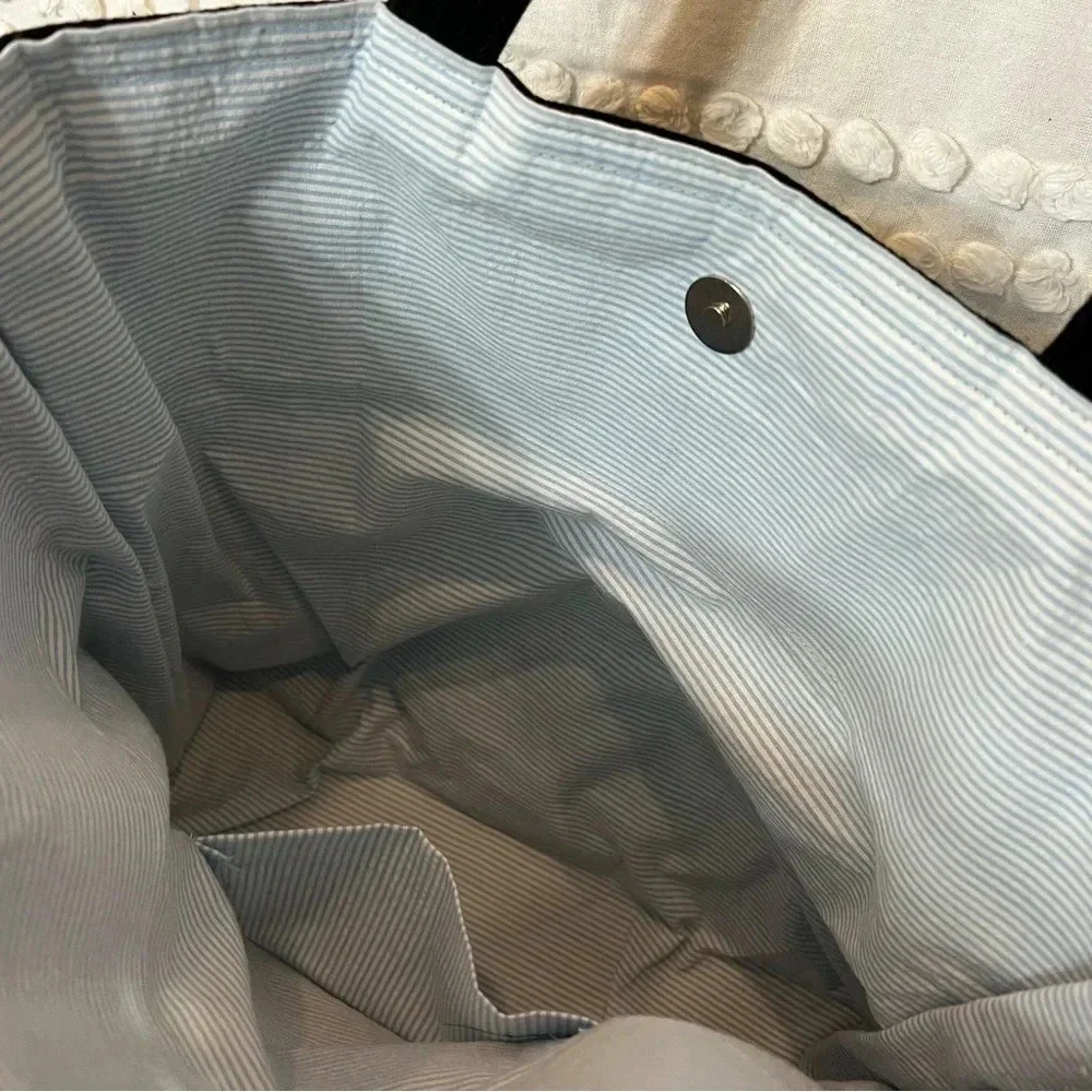 Handmade Handbag‎ made from Mens Black Dress Pants.